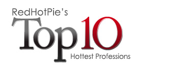 Top Ten Hottest Professions banner title