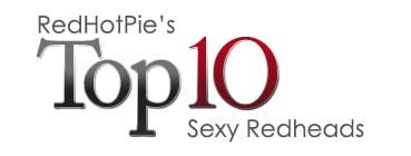 Top Ten Sexy RedHeads banner title